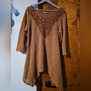 One World 3/4 Sleeve Knit Tunic